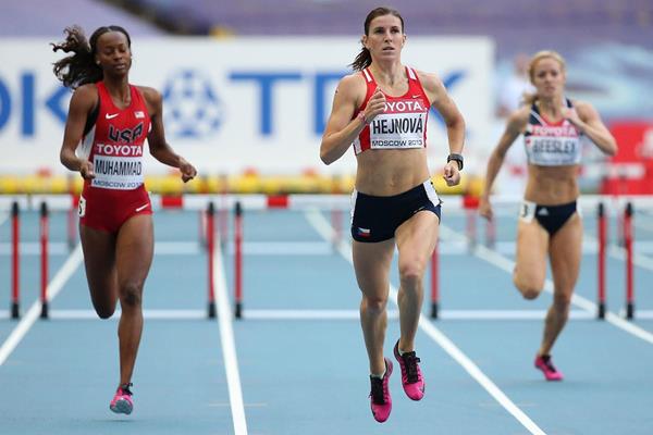 Zuzana Hejnova in the womens 400m Hurdles at the IAAF World Championships 2013 (Getty Images)