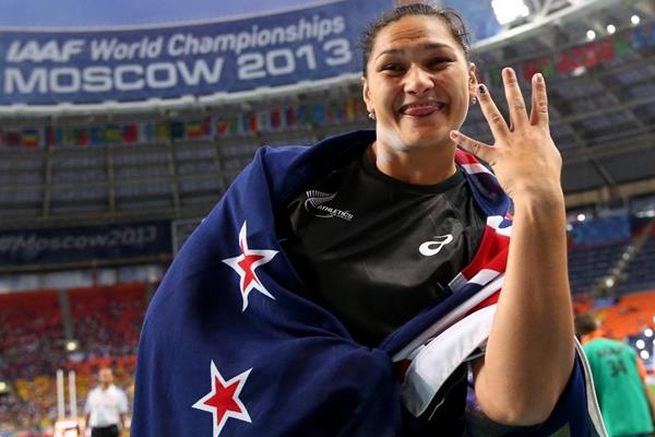 Valerie Adams in the womens Shot Put IAAF World Athletics Championships Moscow 2013 (Getty Images)