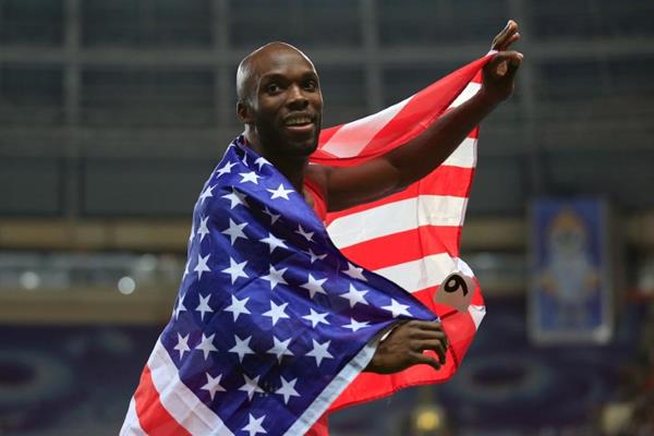 LaShawn Merritt in the mens 400m Final at the IAAF World Athletics Championships Moscow 2013 (Getty Images)