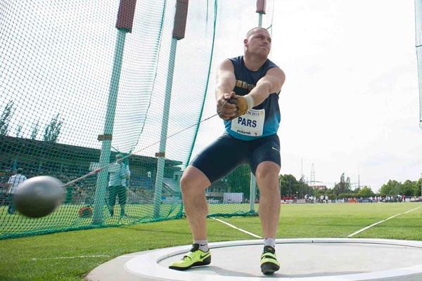 Krisztian Pars at the 2013 IAAF Hammer Throw Challenge meeting in Szczecin (Marek Biczyk)