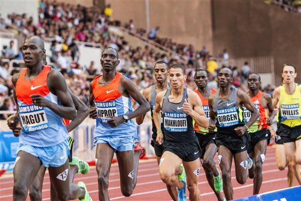 Asbel Kiprop in the pack in Monaco (Philippe Fitte)