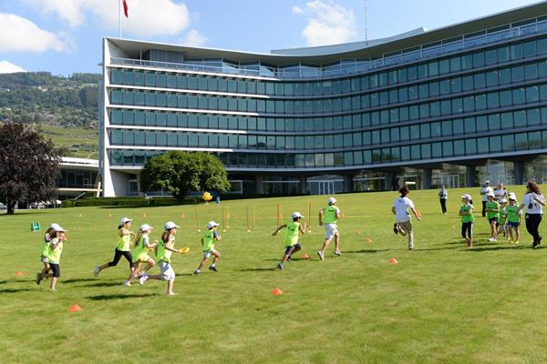 IAAF / Nestlé Kids’ Athletics demonstration in Vevey, Switzerland (Jiro Mochizuki)