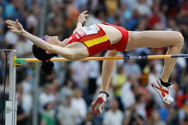 Spanish high jumper Ruth Beitia in action at the 2009 World Championships in Berlin (Getty Images)