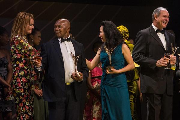 IAAF Hall of Fame members Stefka Kostadinova, Kip Keino, Wang Junxia and Alberto Juantorena at the IAAF Centenary Gala in Barcelona (Philippe Fitte)
