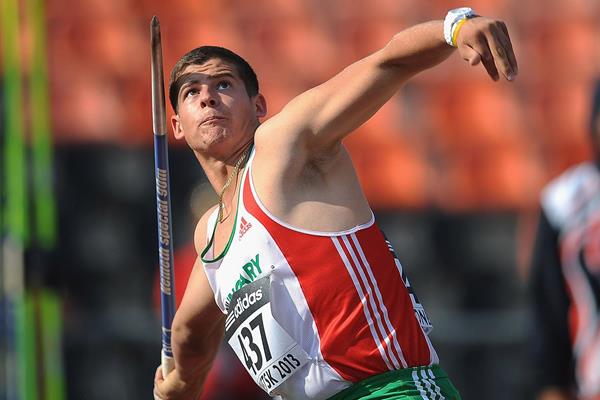 Norbert Rivasz-Toth in the boys' Javelin Throw at the IAAF World Youth Championships 2013 (Getty Images)