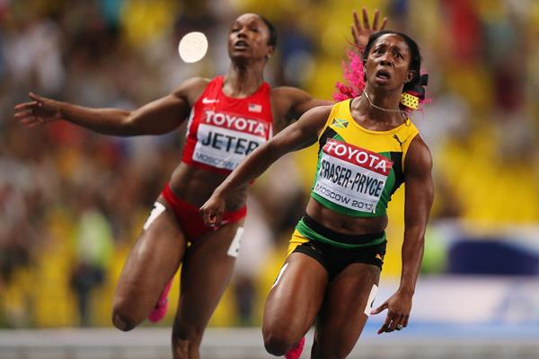 DAY3 (12/08/2013): Shelly-Ann FRASER-PRYCE, 100 Meters Women - Final (EOS-1D X + EF600mm F4L IS II USM, F4.0, 1/1600sec., ISO8000) (Akito Mizutani)