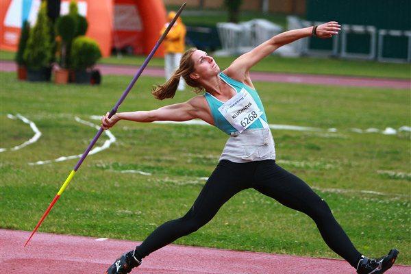 Eliska Klucinova on the way to a 6283 national record and victory in Kladno (Jan Kucharcik)