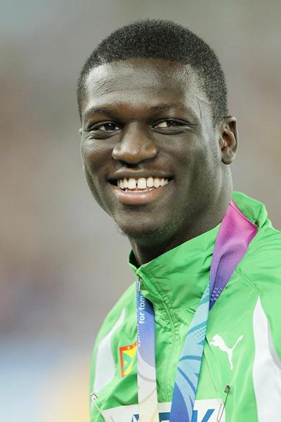 Kirani James on the podium at the 2011 World Championships (Getty Images)