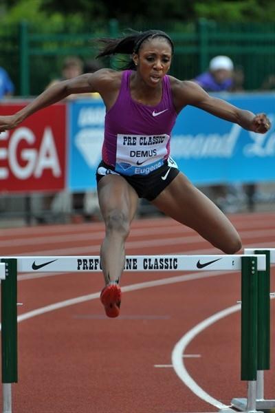 Another dominant win for Lashinda Demus, this time in Eugene (Kirby Lee)