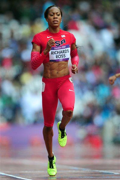 Sanya Richards-Ross in the 400m at the London 2012 Olympic Games (Getty Images)