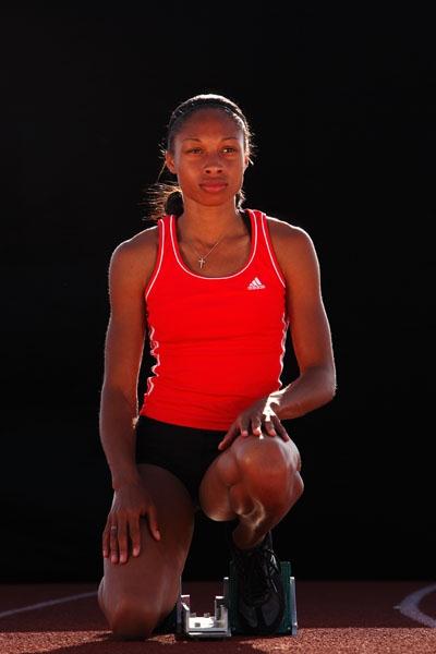 A portrait of Allyson Felix in Santa Clarita, California (Getty Images)