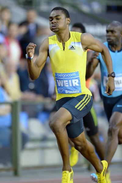 Warren Weir winning the 200m at the 2013 IAAF Diamond League final in Brussels (Jean-Pierre Durand / IAAF)