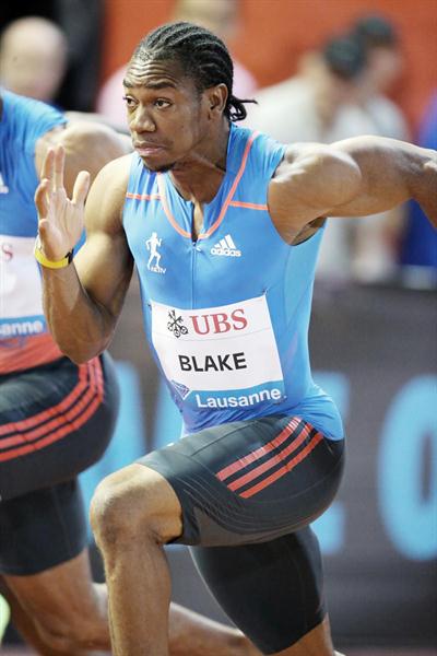 Yohan Blake en route to a 9.69 PB in Lausanne (Gladys Chai van der Laage)