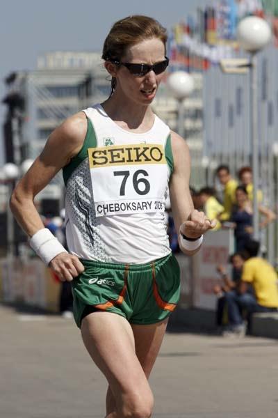 Olive Loughnate of Ireland in action in the Women's 20km race (Getty Images)