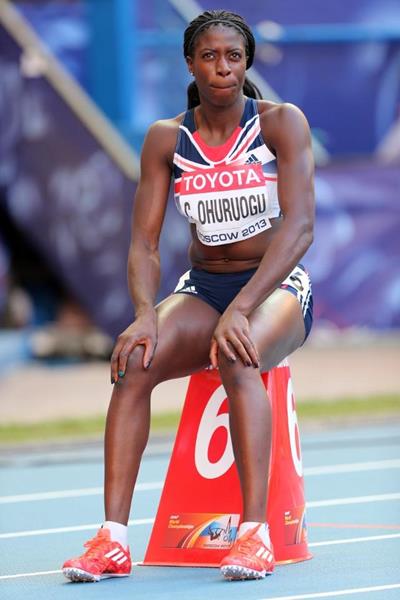 Christine Ohuruogu in the womens 400m at the IAAF World Athletics Championships Moscow 2013 (Getty Images)
