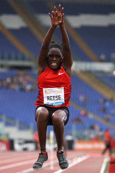 Brittney Reese wins the Long Jump in Rome (Giancarlo Colombo)