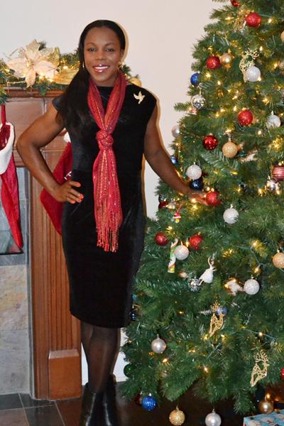 Veronica Campbell-Brown at Christmas (Omar Brown)