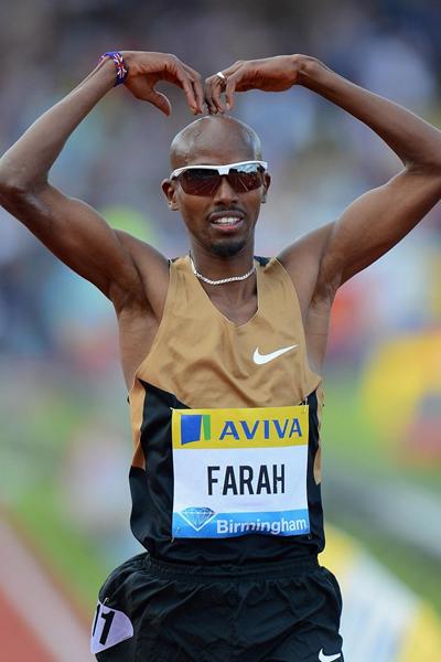 Mo Farah at the 2012 Samsung Diamond League meeting in Birmingham  (Getty Images)