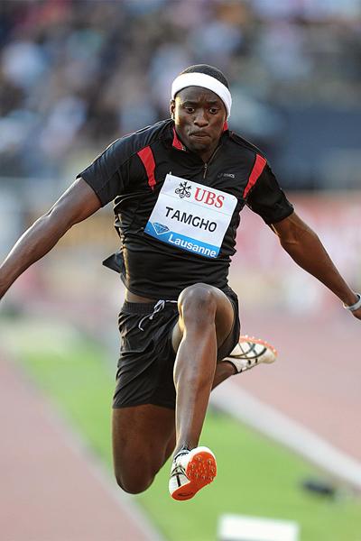 Teddy Tamgho leaps to a meeting record of 17.91m in Lausanne (Giancarlo Colombo)