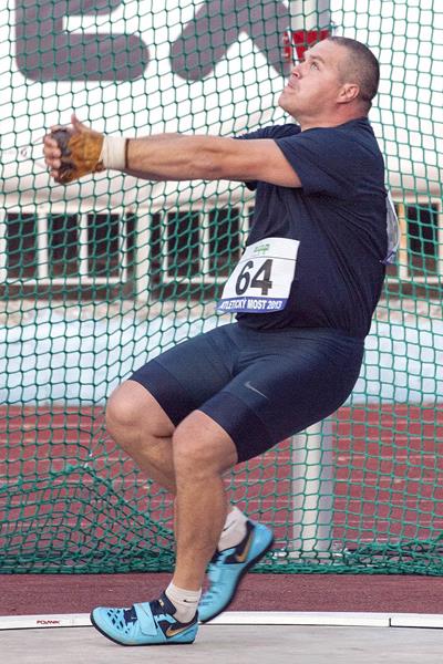Krisztian Pars at the 2013 Athletics Bridge meet in the Slovak town of Dubnica (Organisers/Jelinek foto)