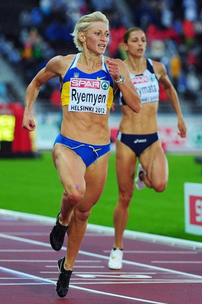 Mariya Ryemyen wins the 200m at the 2012 European Athletics Championships (Getty Images)