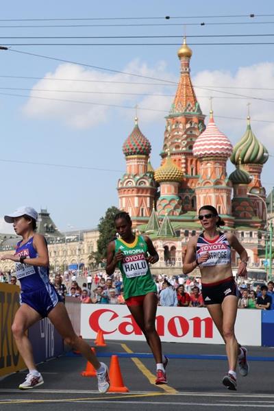 Meselech Melkamu in the women's Marathon at the IAAF World Athletics Championships Moscow 2013 (Getty Images)