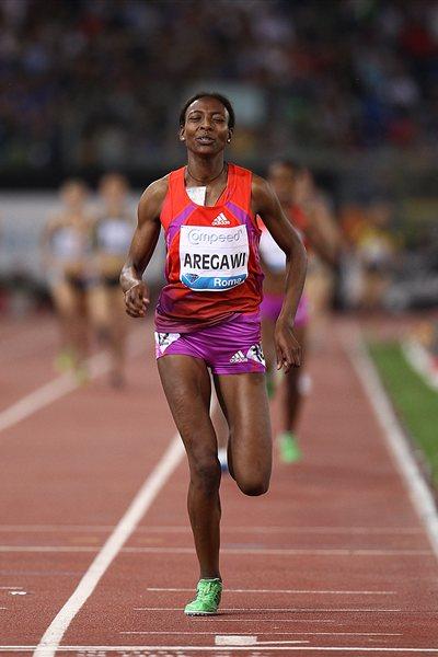 Abeba Aregawi claims the Ethiopian 1500m record in Rome (Giancarlo Colombo)