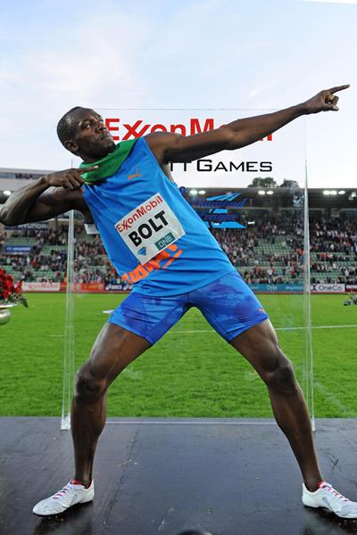 Usain Bolt, victorious at the Oslo Diamond League once more (Mark Shearman)