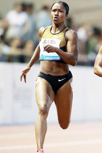 Another Diamond League victory for Carmelita Jeter, this time in Lausanne (Gladys Chai van der Laage)