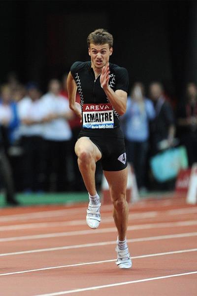French sprinter Christophe Lemaitre in action in the 100m (Jean-Pierre Durand)