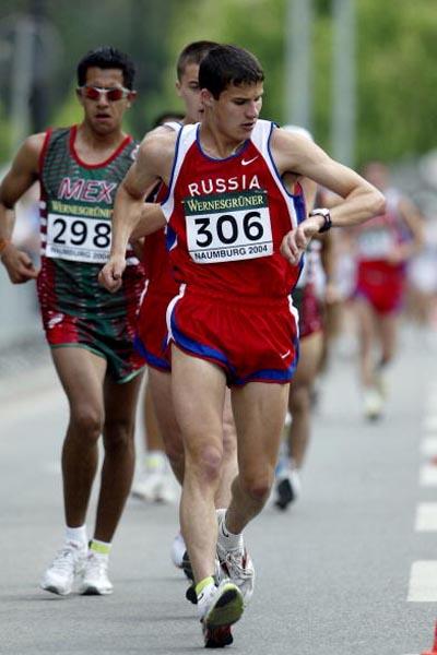 Vladimir Kanaykin of Russia before being disqualified (Getty Images)