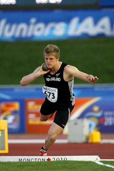 New Zealand's Jacko Gill surprises in the shot with a world age-15 best, a national junior record, and a gold medal (Getty Images)