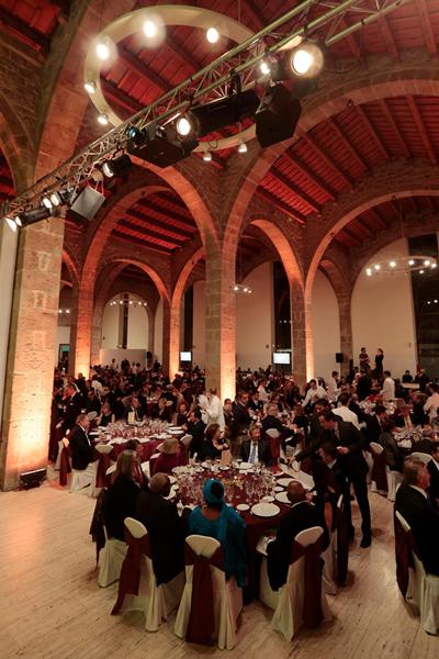 At the IAAF Centenary Welcome Dinner in Barcelona's Maritim Museum (Emilio Andreoli)