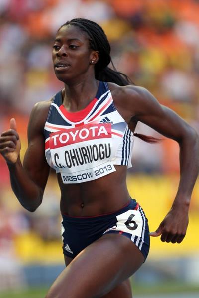 Christine Ohuruogu in the womens' 400m at the IAAF World Athletics Championships Moscow 2013 (Getty Images)