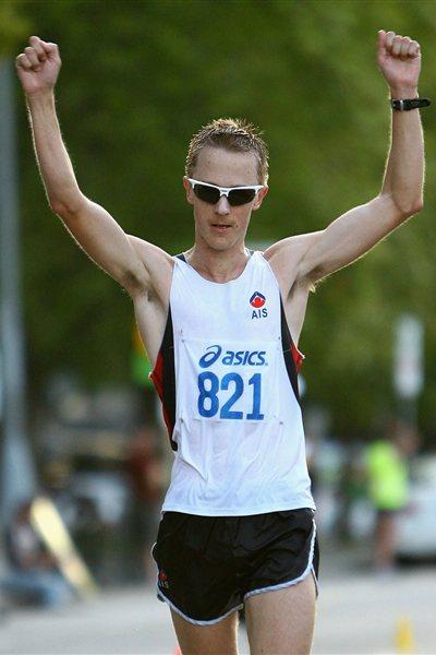 Jared Tallent wins the 20km 2012 Australian title (Getty Images)