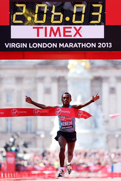Tsegaye Kebede of Ethiopia regains his London Marathon crown (Getty Images)