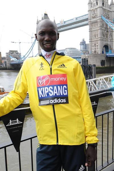 Wilson Kipsang ahead of the 2013 Virgin London Marathon (Getty Images)