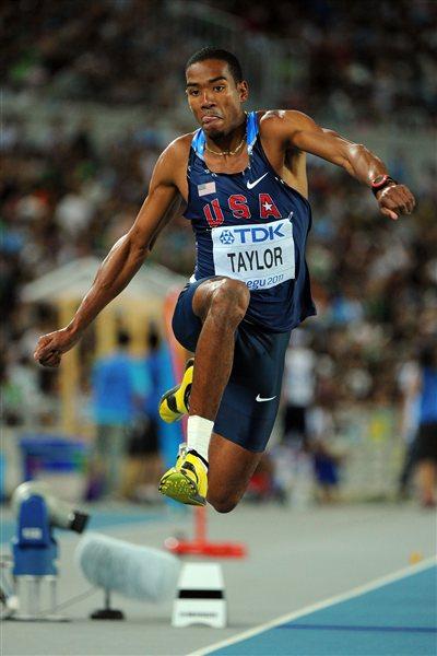 Christian Taylor of the USA, winner of the men's triple jump in Daegu (Getty Images)