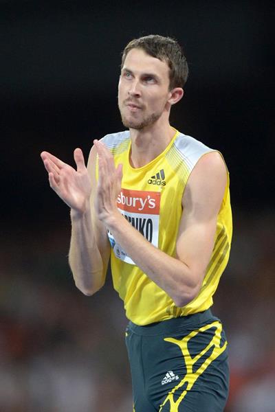 Bohdan Bonderenko at the 2013 IAAF Diamond League in London (Kirby Lee)