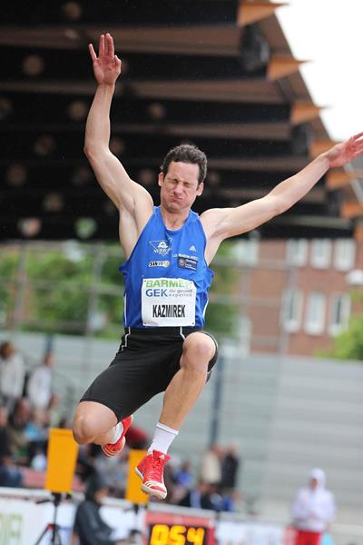 Kai Kazmirek on the first day of the 2013 IAAF Combined Events Challenge meeting in Ratingen (Gladys von der Laage)