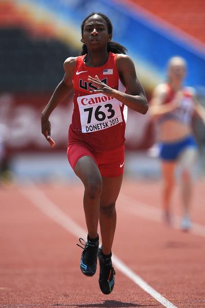 Olivia Baker at the IAAF World Youth Championships in Donetsk (Getty Images)