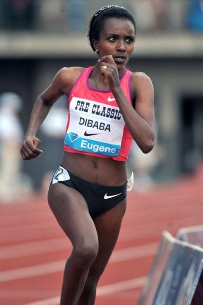 Big win for Tirunesh Dibaba in Eugene (Kirby Lee)