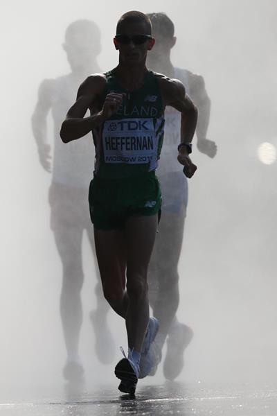 DAY 5 (14/08/2013): Robert Heffernan 50km Race Walk, Men Final (EOS-1D X + EF500mm F4L IS II USM, F4.0, 1/1600sec., ISO125) (Akito Mizutani)