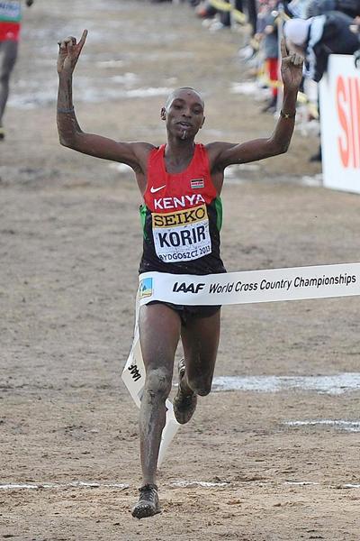 Japhet Korir (KEN) winning the 2013 IAAF World Cross Country Championships senior men's title  (Getty Images)