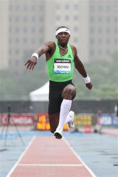 Phillips Idowu competing in the 2011 Samsung Diamond League meeting in New York (Victah Sailer)
