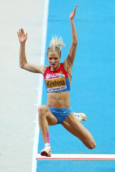 Russia's Darya Klishina successfully defends her European indoor Long Jump title (Getty Images)