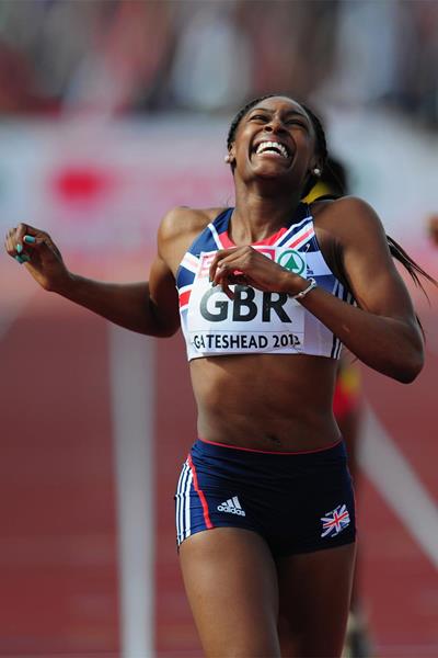 Perri Shakes-Drayton wins the 400m at the 2013 European Team Championships (Getty Images)