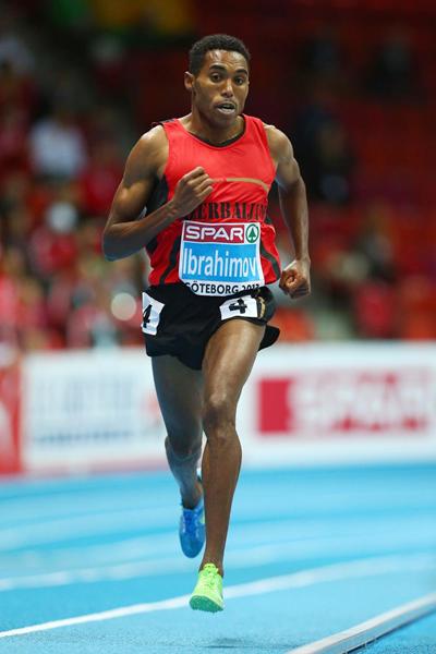 Hayle Ibrahimov wins 3000m gold for Azerbaijan at the European Indoor Championships (Getty Images)