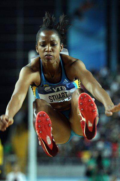 Bianca Stuart of the Bahamas competes in the Women’s Long Jump Final during day three - WIC Istanbul (Getty Images)