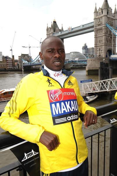 Patrick Makau ahead of the 2013 Virgin London Marathon (Getty Images)